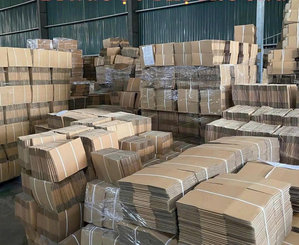 Th&ugrave;ng hộp carton bao b&igrave; t&uacute;i giấy