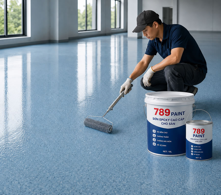 Sơn s&agrave;n giả đ&aacute; epoxy granito Vinh Nghệ An